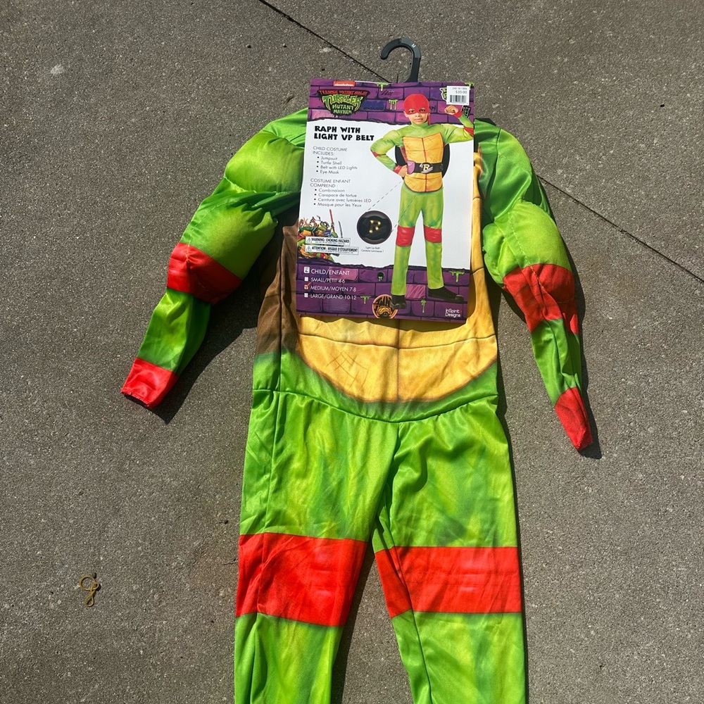 Raphael TMNT costume size YL